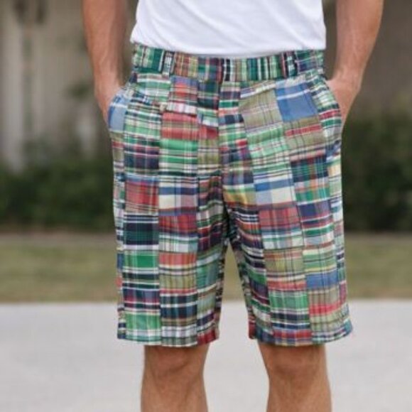 Polo Ralph Lauren Other - Polo Ralph Lauren Cotton Plaid Golf Shorts 36 waist